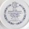 "Королевский свадебный букет", декоративная тарелка. Фарфор, деколь, золочение. Royal Doulton, Великобритания, 1981 год. вид 4