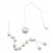 Комплект "Серебряный шар": ожерелье, браслет. Металл, серебрение. Гонконг, 2005. вид 4