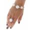 Комплект "Серебряный фейерверк": ожерелье, браслет, серьги, кольцо. Металл, серебрение. Гонконг, 2005. вид 3