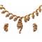 Комплект "Багира" от Arrina: ожерелье и серьги-клипсы. Стразы, бижутерный сплав золотого тона. Гонконг, 2005 год. вид 3