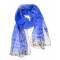 Roberto Cavalli Шарф женский. Цвет: синий. Шелк 100%, 170 Х 65 см. Roberto Cavalli, Италия. вид 2