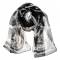 Moschino Шарф женский. Цвет: черный. Шелк 100%, 170 Х 65 см. Moschino, Италия. вид 2