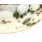 Джон Френсис "Лисы среди декабрьских сосен", декоративная тарелка. Фарфор, деколь, золочение. Collection Studio, Великобритания, 1982 год. вид 2