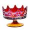 Fenton. Подсвечник "Рубиновая корона" . Cтекло Carnival рубинового цвета, ручная работа. Fenton, США, 2010 год. вид 2