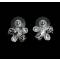 Комплект "Полночные цветы" от Viennois: ожерелье и серьги-пусеты. Австийские кристаллы графитового цвета, прозрачные стразы, золочение 18 К белым золотом. Гонконг, 2000-е гг.. вид 4