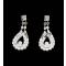 Комплект "Сияние севера" от Arrina: ожерелье и серьги-пусеты. Кристаллы лазурного цвета, прозрачные стразы, бижутерный сплав серебряного тона. Гонконг, 2005. вид 3