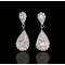 Комплект "Королевский каприз" от Arrina: ожерелье и серьги-пусеты. Прозрачные кристаллы и стразы, бижутерный сплав серебряного тона. Гонконг, 2005. вид 2