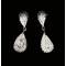 Комплект "Королевский каприз" от Arrina: ожерелье и серьги-пусеты. Прозрачные кристаллы и стразы, бижутерный сплав серебряного тона. Гонконг, 2005. вид 3
