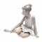 Винтажная статуэтка "Сидящая балерина". Фарфор, ручная роспись. Nao для Lladro, Испания (Валенсия), 1990-е гг.(с трещиной). вид 3