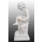 Статуэтка "Читающий мальчик", для украшения интерьера. Литьевой мрамор, ручная работа.  Высота 28 см. Pelekis, Греция, 2012 год. вид 3