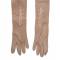 Пара дамских вечерних перчаток. Замша, трафаретный рисунок. Цвет бежевый. Франция, 1930-е гг.. вид 3
