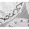 Скатерть столовая. Ирландский лен, ручная вышивка "мадейра". Диаметр 110  см. Великобритания, середина ХХ века. вид 5
