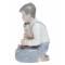 Lladro. Статуэтка "Мальчик с собачкой". Фарфор, ручная роспись. Высота 15 см. Nao для Lladro, Испания (Валенсия), 1990 год. вид 3