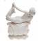 Статуэтка - шкатулка для мелочей "Девушка на волне". Литьевой мрамор, ручная работа.  Высота 32 см. Pelekis, Греция, 2012 год. вид 4