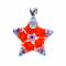 Кулон "Звездочка". Муранское стекло, бижутерный сплав серебряного тона, ручная работа. Murano, Италия (Венеция). вид 2