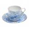 Чайный сервиз "Голубой павлин" на 6 персон, 12 предметов. Фарфор, деколь, золочение. Derby, Великобритания, начало ХХ века. вид 2