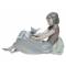 Lladro. Статуэтка "Девочка играет с котенком". Фарфор, ручная роспись. Высота 14 см. Nao для Lladro, Испания (Валенсия), 1981 год. вид 3