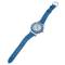 Часы женские наручные. Муранское стекло, искусственная кожа синего цвета, металл серебряного тона. Murano, Италия (Венеция). вид 2