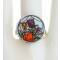 Кольцо "Весенние цветы". Гипоаллергенный ювелирный сплав, родиевое покрытие, эмаль. Nina Ford, Испания. вид 2