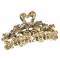 Зажим для волос в византийском стиле от D.Mari. Кристаллы Aurora Borealis, прозрачные кристаллы, бижутерный сплав "старое золото". Гонконг. вид 2