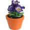 Статуэтка миниатюрная "Цветок в горшке". Керамика, роспись, ручная работа. Высота 4 см. Таиланд. вид 2