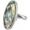 Комплект "Ариэль": кольцо и серьги. Натуральный перламутр, бижутерный сплав серебряного тона. Гонконг. вид 4
