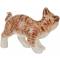 Статуэтка миниатюрная "Кошка". Фарфор, роспись, ручная работа. Высота 4 см. Таиланд. вид 2