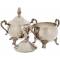 Чайный набор из 3-х предметов. Металл, глубокое серебрение. Великобритания, первая половина ХХ века. вид 4