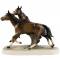 Статуэтка "Бегущие лошади". Фарфор, роспись. Hertwig & Co. Германия. вид 2