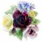 Миниатюрная цветочная композиция для украшения интерьера. Английский фарфор. Royal Doulton, Великобритания, 1960-е гг.. вид 4
