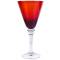 Пара бокалов для вина. Рубиновое стекло. Западная Европа, вторая половина 20 века. вид 2
