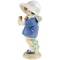 Статуэтка винтажная "Девочка с букетиком". Фарфор. Высота 20 см. Nao для Lladro, Испания, 1998 год. вид 4