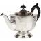 Чайно-кофейный набор из 3-х предметов: чайник, кофейник и сливочник. Металл, серебрение. Sheffield, Великобритания, начало 20 века. вид 4
