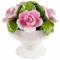 Цветочная миниатюрная  композиция "Розы в вазе". Фарфор, роспись. Aynsley, Великобритания, вторая половина 20 века. вид 2