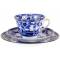 Чайное трио "Синие цветы". Английский фарфор. Великобритания, начало 20 века. вид 2