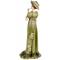 Capodimonte. Статуэтка "Леди в зеленом платье".  Высота 25 см. Фарфор, ручная работа. Италия, 1980-е гг.. вид 4