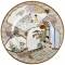 Пара десертных тарелок "На веранде". Японский фарфор. Япония, середина 20 века. вид 2