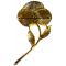 Брошь "Золотая роза". Ювелирный сплав золотого тона. Exquisite, Великобритания, 1960-е гг.. вид 2