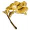 Брошь "Золотая роза". Ювелирный сплав золотого тона. Exquisite, Великобритания, 1960-е гг.. вид 3