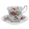 Сервиз чайный "Мускусные розы" на 6 персон, 12 предметов. Английский фарфор. Royal Albert, Великобритания, вторая половина 20 века. вид 2