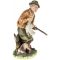 Винтажная статуэтка "Охотник с дичью". Высота 24,5 см. Фарфор. Capodimonte, Италия, 1979 год. вид 2