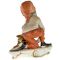 Винтажная статуэтка "Гном - повар". Высота 13,5 см. Фарфор. Capodimonte, Италия, вторая половина 20 века. вид 3
