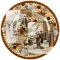 Пара десертных тарелок "На террасе". Фарфор, ручная роспись. Япония, первая половина 20 века. вид 2