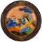 Комплект тарелок и блюдец "Самурай и гейша", 4 предмета. Фарфор, рельефная роспись. Satsuma, Япония, середина 20 века. вид 4