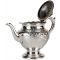 Чайный набор из 3-х предметов: чайник, сахарница и сливочник. Металл, серебрение.  Великобритания, первая половина 20 века. вид 2