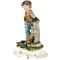 Винтажная статуэтка "Мальчик с ведром". Фарфор. Высота 16 см. Capodimonte. Италия, вторая половина 20 века. вид 4
