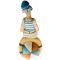 Винтажная статуэтка "Клоун - моряк". Фарфор. Высота 14 см. Capodimonte. Италия, вторая половина 20 века. вид 3