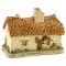 Коллекционный миниатюрный домик "Sussex Cottage by David Winter". Высота 6,5 см. Великобритания, 1982 год. вид 3