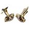 Винтажные запонки "Романтик". Металл, золочение, стекло. Великобритания, 1950-е гг.. вид 2