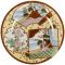 Пара десертных тарелок "Утро в саду". Фарфор, ручная роспись. Япония, середина 20 века. вид 2